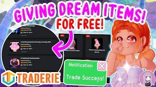 HOW To Get Your DREAM ITEMS In Royale High For FREE on TRADERIE!  Royale High FREE ITEMS