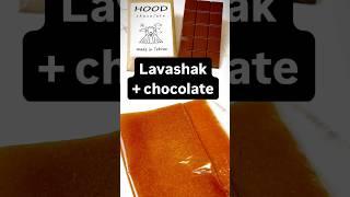 Lavashak + chocolate                                                لواشک#beantobar  #hood.chocolate