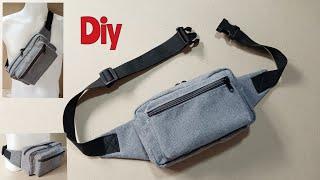 WHEN YOU NEED BELT BAG / SLING BAG , SEWING TUTORIAL MADE EASY