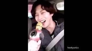 compilliation of heechul singing aju nice of seventeen