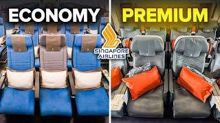 Singapore Airlines ECONOMY vs. PREMIUM ECONOMY Comparison - Which Class Offers Better Value?