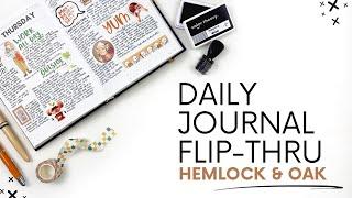 Daily Journal Flip Through Jan-Apr 2025 | Hemlock & Oak Daily