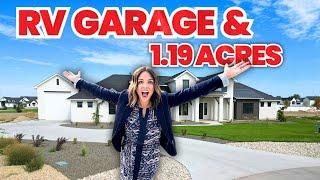 The CHEAPEST New Construction Home Near Boise Idaho with Acreage with RV Garage