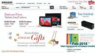 webhistory of amazon.com