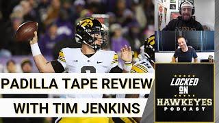 Iowa Hawkeye QB Alex Padilla tape review with QB coach Tim Jenkins