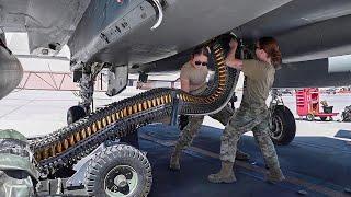 Reloading US Most Feared Fighter Jet With 1000s of Scary Rounds