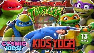 Teenage Mutant Ninja Turtles Mutant Mayhem - Cosmic Kids Yoga Adventure!