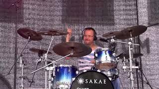 Drumstick spinning while playing drums - Drum Solo by Christian Hoffe #sticktricks