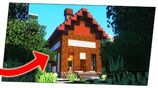Winter Cabin in Minecraft: A Timelapse