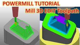 PowerMill 2022 Tutorial #100 | Mill 3D Toolpath Core Mold Machining - Control Axis