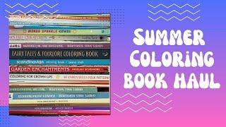 Huge Summer Coloring Book Haul | New & Used Books #coloring #coloringbook