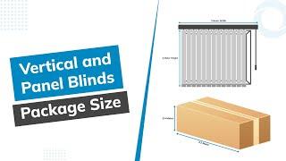 Set Package Dimensions for Vertical and Panel Blinds in FLOWRiX