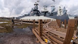 Battleship North Carolina - Cofferdam Construction November 2017