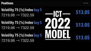 1.5K ON VIX 75  Using ICT 2022 Model.