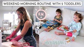 7am Weekend Morning Routine with 2 Toddlers | productive habits