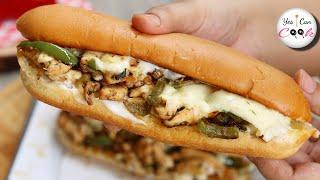 Philly Cheesesteak Sandwich by (YES I CAN COOK)