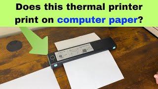 Phomemo Portable Thermal Printer | Tutorial printing on thermal paper and computer paper