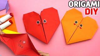DIY Origami Paper Secret Heart | Hearts PAPER CRAFTS | Yulka Art Origami