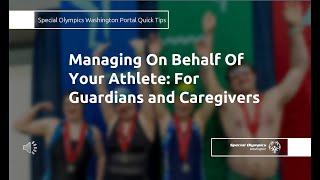 Parents/Guardians/Circles of Care - Managing an Athlete's Portal Profile