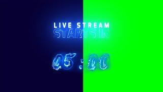 Live stream starting soon green screen - No Music