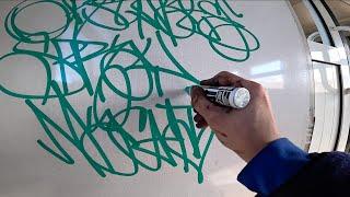 Graffiti test with Wekman : Fat Tool paint markers