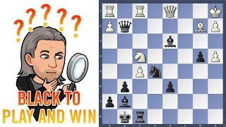 Find the checkmate! Chess puzzle of the week - Black to play and win #shorts