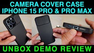 Slim Camera Cover Shockproof Case iPhone 15 Pro & Pro Max by Humixx Unboxing Demo Review