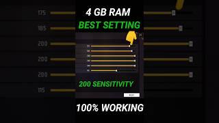 Free Fire After Update 4gb Ram 200 Sensitivity Best  Settings  200 Sensitivity Setting In Free Fire