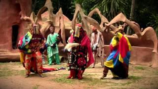 Egungun Dancing with Bata Drums - African Bata Lebee Cultural Troupe - Osun Grove