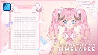 Vtuber Overlays for XiiaLiaVT 「 TIMELAPSE 」|  Vtuber Graphics, Stream Assets & Overlays