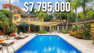 $7.8 Million Mediterranean Mansion on 1.5 Acres with TENNIS COURT & GUEST HOUSE in Ponce Davis