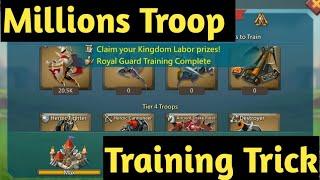 Troops Training Trick - lordsmobile