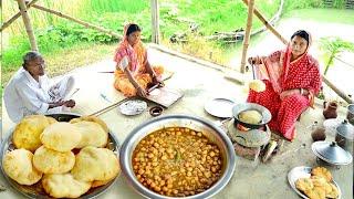 বাড়িতে আজ ছোলে ভাটুরে বানিয়ে জমিয়ে খাওয়া দাওয়া করলাম || chole bhature recipe