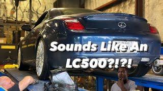 No Drone Corsa Pro Series Muffler - 06 Lexus SC430 - First Impressions - Straight Pipe Comparison