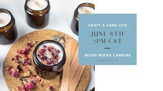 Wood Wick Candle Making Virtual Craft Class