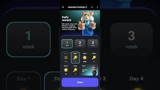 Claiming Hamster Kombat daily rewards 