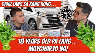 18 YEARS OLD MILYONARYO NA DAHIL SA KANG KONG! PAANO?