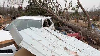 Tornadoes, wildfires and blinding dust sweep across US as massive storm leaves at least 35 dead