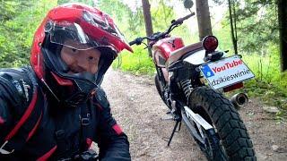 Scrambler Motorcycle Forest Ride to Work and Back