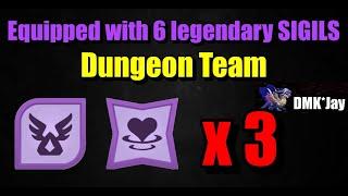 Equipped with 6 legendary SIGILS Dungeon Team - Dragon Mania Legends - (DMK*Jay) 드래곤 매니아 레전드