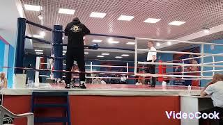 Худолей Семён,  синий угол. Первый бой по Боксу. 20.05.2022г.