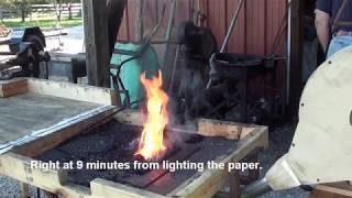 Homemade Forge Blower Fire Up