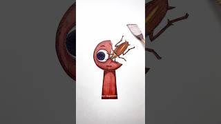 Horror Brud Sprunki transformation with cockroach #stopmotion #drawing #sprunki #incredibox