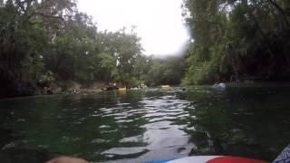 Blue Springs tube run Dave floats