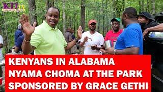 KENYANS IN BIRMINGHAM  ALABAMA  NYAMA CHOMA AT THE PARK  ALL SPONSORED BY GRACE GETHI