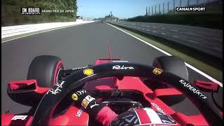 【F1】2019年F1日本GP/ルクレール/130R 片手運転