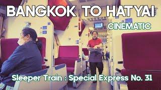 [4K HDR]Travel from Bangkok to Hatyai by Sleeper Train in Dec 2024 : Cinematic by Osmo Pocket 3