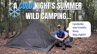 Solo Wild Camp in DD Pyramid Mesh Tent - With Ridge Line