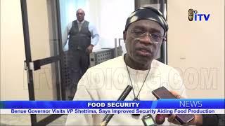 Food Security: Benue Gov. Visits VP Shettima, Says Improved Security Aiding Food Production