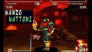 Samurai Shodown IV: Hanzo playthrough lvl-8 【60fps】